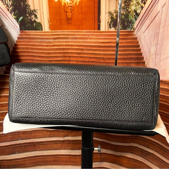 Kate Spade Marga Prospect Place Pebbled Black Leather Satchel with Dust Bag - Picture 10 of 17